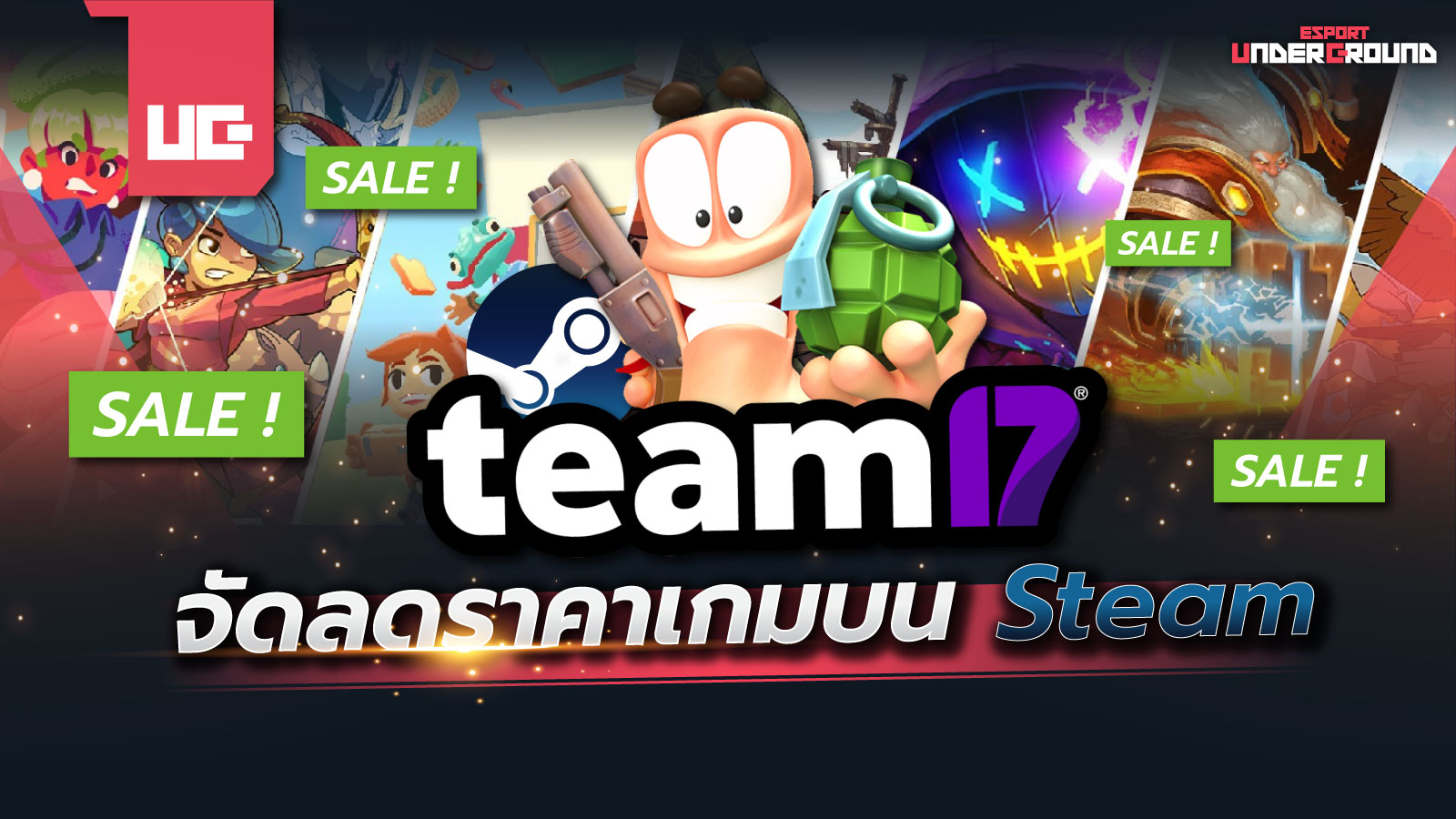 Team17 จัดลดราคาเกมบน Steam ซื้อเกมเลยตอนนี้!